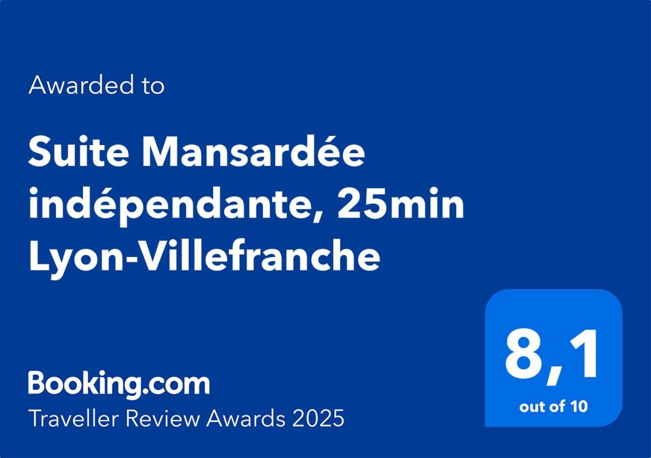 Suite Mansardee Independante, 25Min Lyon-Villefranche Chazay-d'Azergues Zewnętrze zdjęcie